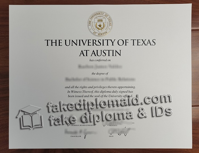 UT Austin diploma