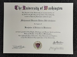 Read more about the article University of Washington diploma free sample, Fake UW degree certificate for sale