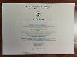 VUB diploma