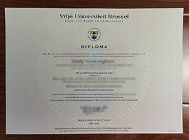 Read more about the article Vrije Universiteit Brussel diploma free sample, buy fake VUB diploma