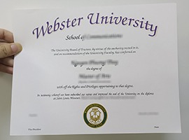 Webster University diploma