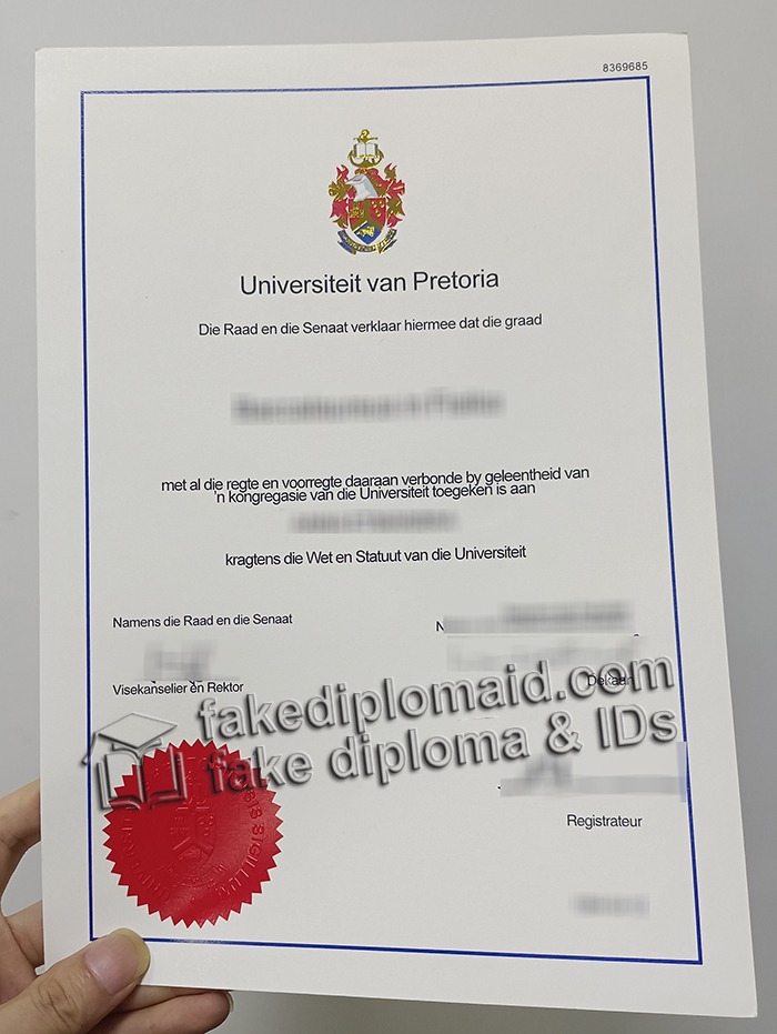 Universiteit van Pretoria diploma