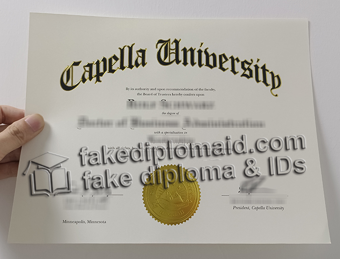 Capella University diploma