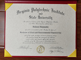 Read more about the article Virginia Tech diploma free sample, buy fake VT degree certificate online