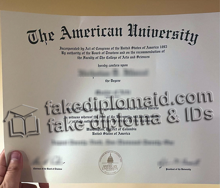 American University diploma