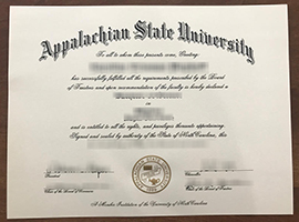 Appalachian State University diploma