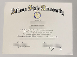 Athens State University diploma