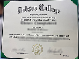 Babson College diploma