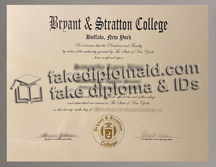 Bryant & Stratton College diploma