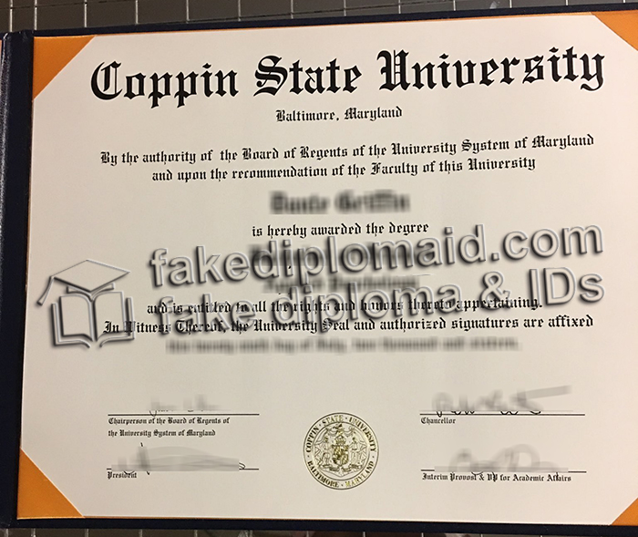 Coppin State University diploma