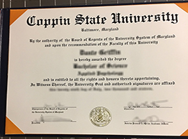 Coppin State University diploma