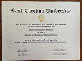 East Carolina University diploma