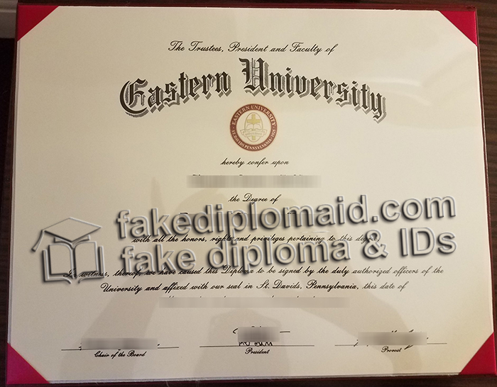 Eastern University diploma