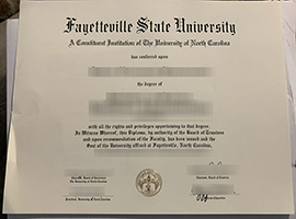 Fayetteville State University diploma
