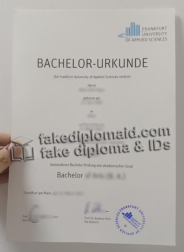 Frankfurt University of Applied Sciences diploma