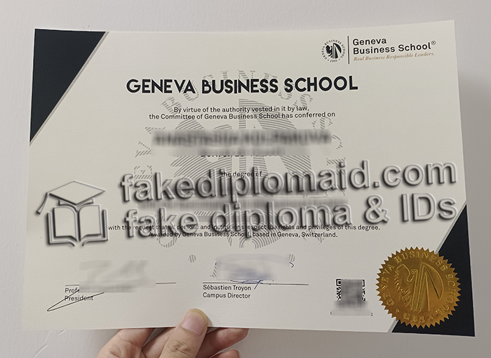 Geneva Business School diploma