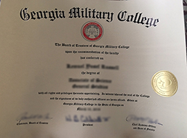 Georgia Military College diploma