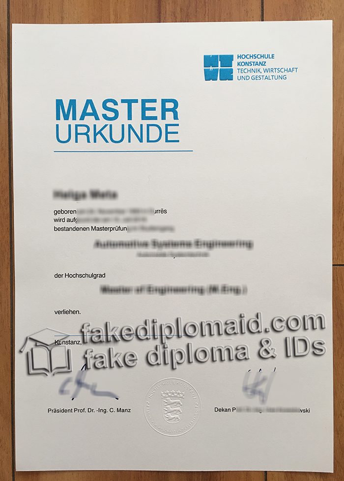 HTWG Konstanz diploma