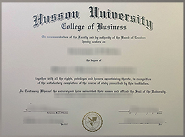 Husson University diploma