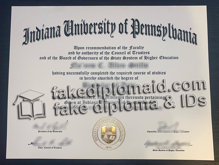 IUP diploma