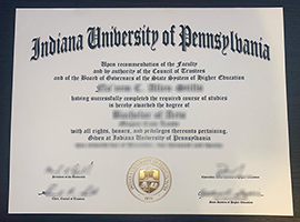 Indiana University of Pennsylvania diploma