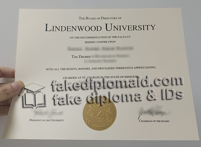 Lindenwood University diploma