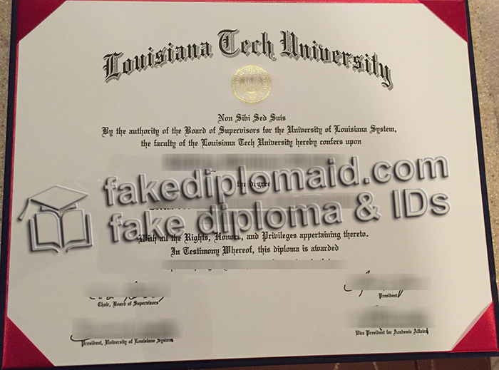 Louisiana Tech University diploma