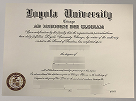 Loyola University Chicago diploma