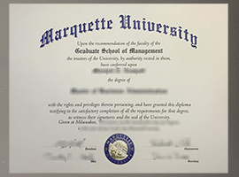 Marquette University diploma