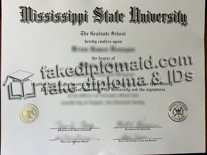 Mississippi State University diploma