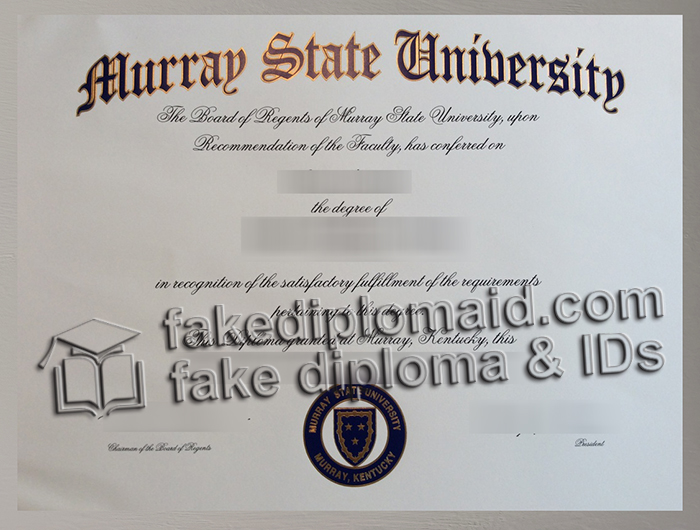 Murray State University diploma