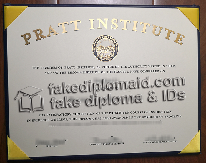 Pratt Institute diploma