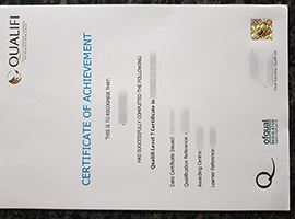 Qualifi certificate