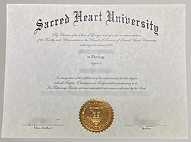 Sacred Heart University diploma