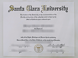 Santa Clara University diploma