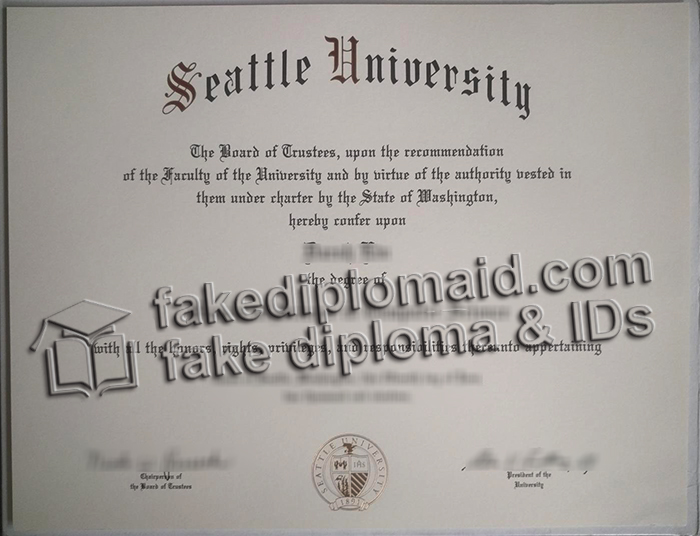 Seattle University diploma
