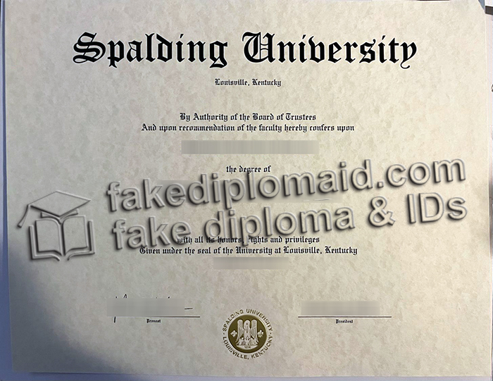 Spalding University diploma