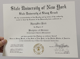 Stony Brook University diploma