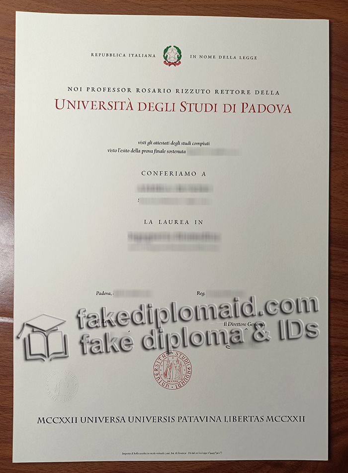 Università degli Studi di Padova diploma