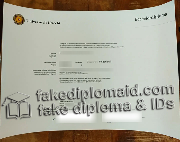 Universiteit Utrecht diploma