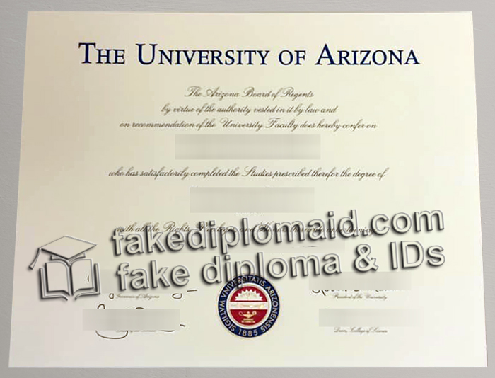 University of Arizona diploma