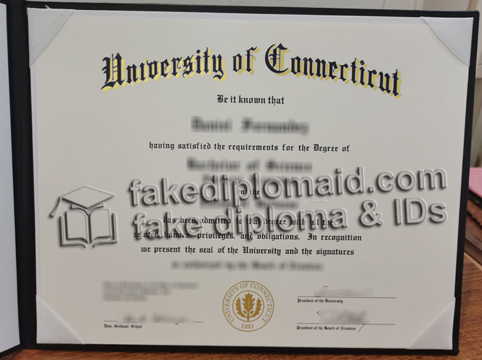 University of Connecticut diploma