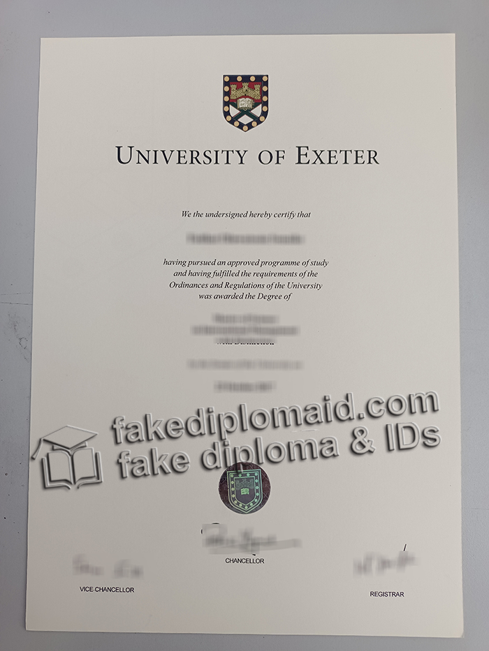 University of Exeter diploma