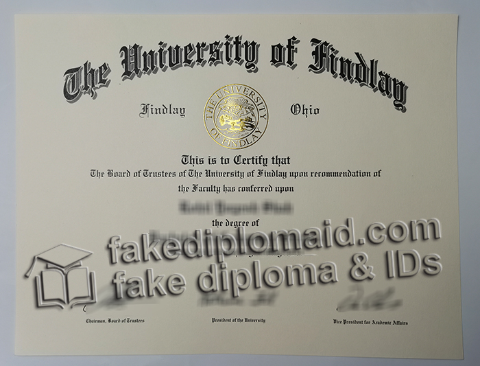 University of Findlay diploma