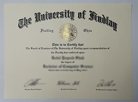 University of Findlay diploma
