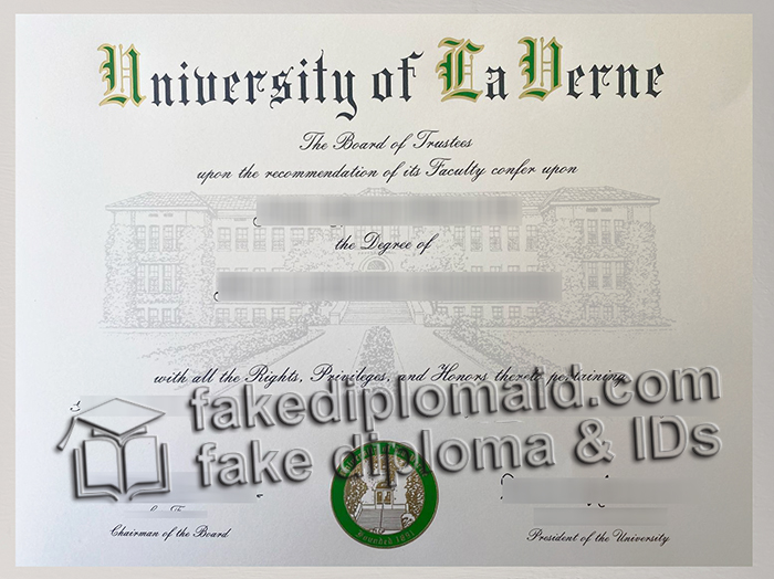 University of La Verne diploma