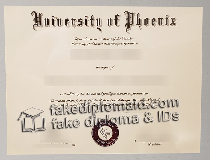 University of Phoenix diploma