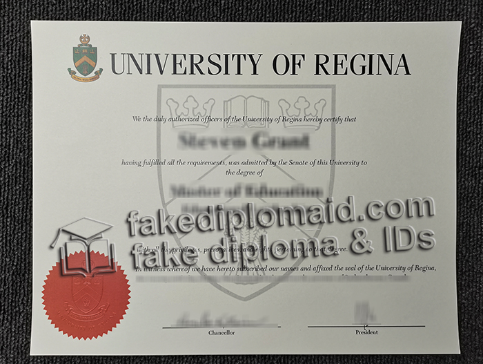 University of Regina diploma