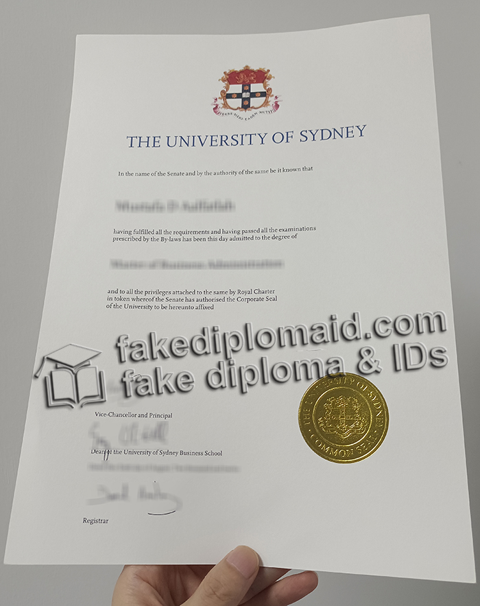 University of Sydney diploma