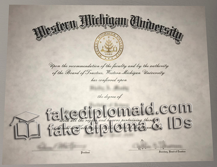 Western Michigan University diploma